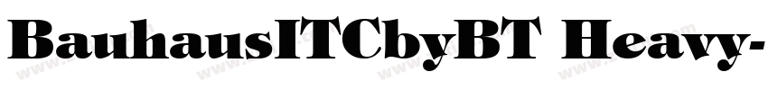 BauhausITCbyBT Heavy字体转换